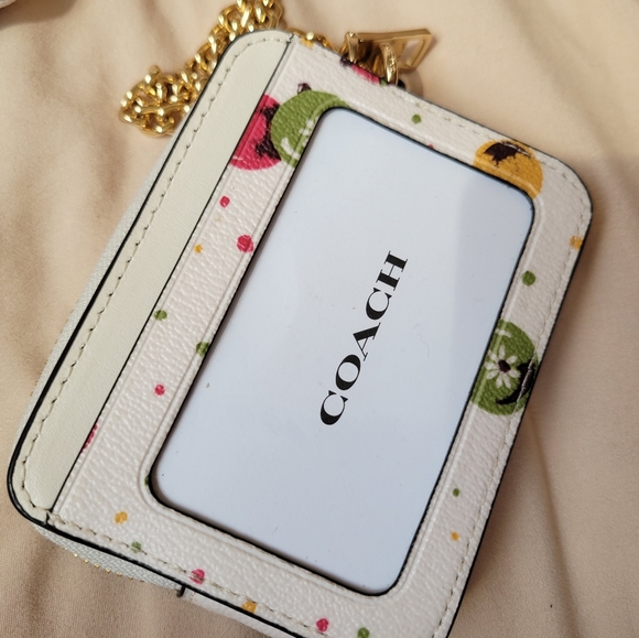 Coach Ornament Print Wristlet Zip Card Case & Mini Boxy Cosmetic Case - Picture 2 of 5